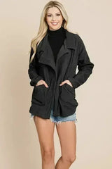 Fleece Jacket Lapel Lightweight Warm Sherpa - Femstylo