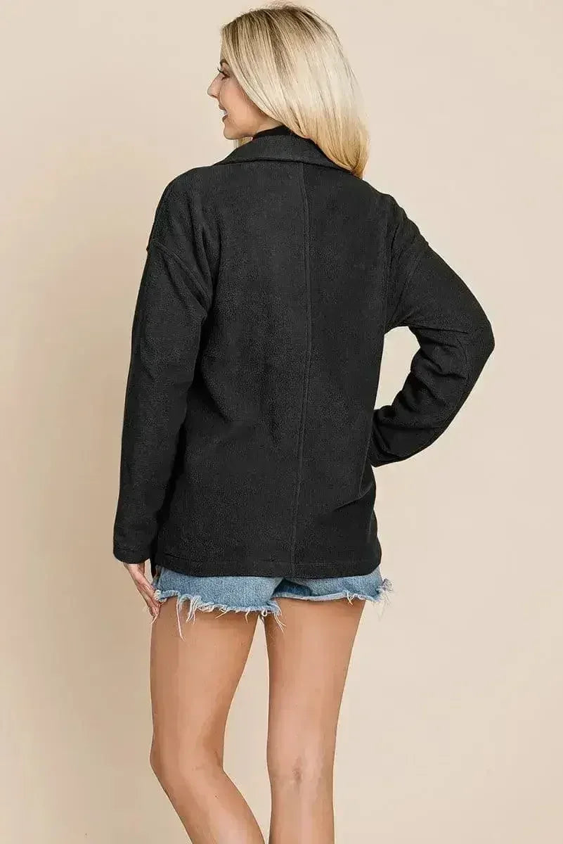 Fleece Jacket Lapel Lightweight Warm Sherpa - Femstylo