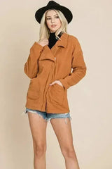 Fleece Jacket Lapel Lightweight Warm Sherpa - Femstylo