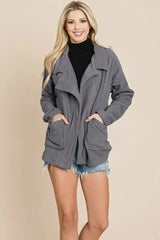 Fleece Jacket Lapel Lightweight Warm Sherpa - Femstylo