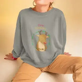 Reindeer Christmas Sweatshirt - Cozy Holiday Sweater | Femstylo - Femstylo