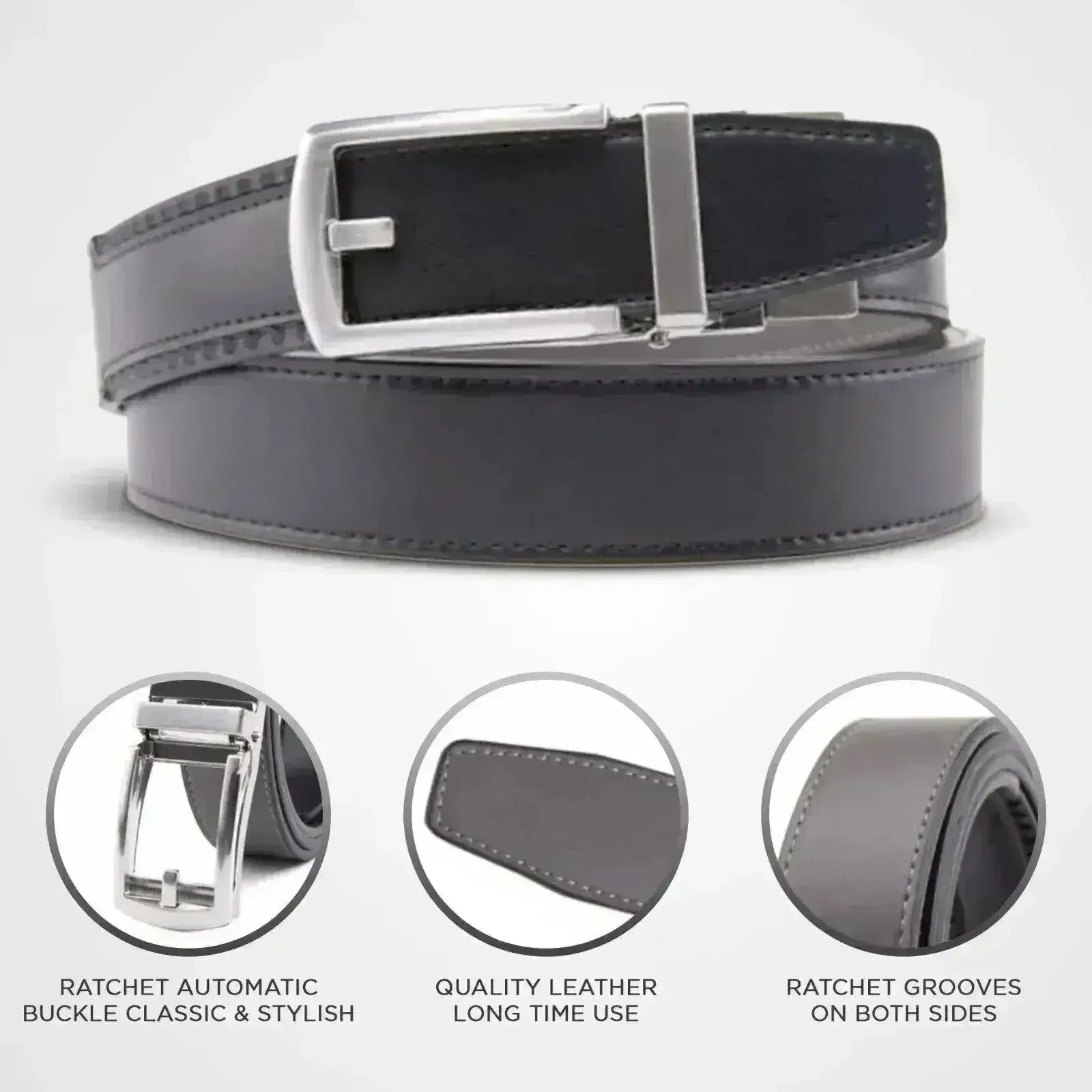 Patented Reversible Ratchet Belt 2 Colors (1 Belt) - Femstylo