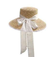 Straw summer hat French elegant ladies seaside travel sun hat Hepburn style wide brim hat 햇빛가리개 모자 모자