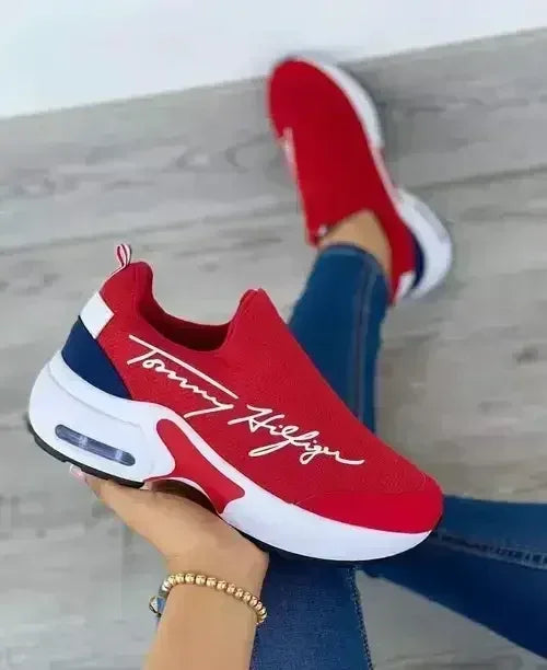 Casual Breathable Wedges Ladies Walking Sneakers Flat Women Shoes - Femstylo