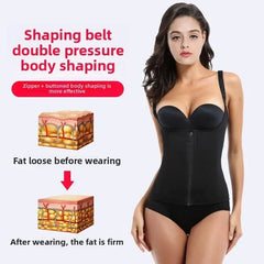 Ladies Lingerie Hree Row Buckle Zipper Bodice Women's Corset Put Away Abdomen Appearing Thin Breathable Comfortable Lingerie