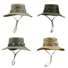 Hat Men's Outdoor Fishing Fisherman Hat Men's Large-brimmed Sun Hat Summer Sun Hat Youth Foldable Fishing Hat