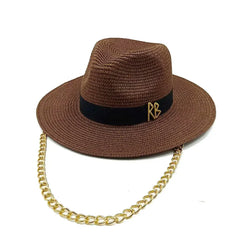 Summer Straw Hat 2024 New Flat Top French Straw Hat Elegant Women's Outdoor Vacation Sun Hat Summer Hat 모자 gorras beach