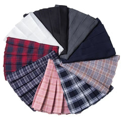 Women's Skirt Without Shorts Fashion Korean Style Ropa Black Harajuku Plaid Falda Short De Mujer Mini Pleated Skirts For Girls