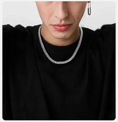 VNOX Cuban Chain Necklace - Stainless Steel 5/6/8mm - Unisex Waterproo