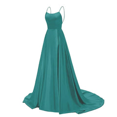 Navy Blue Bridesmaid Dress For Weddings Woman Guest 2024 Sexy Spaghetti Straps Split Prom Party Gowns Long Maid Of Dresses