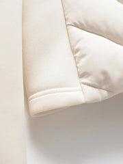 ETJ 2025 new traf women's elegant fashion patchwork long sleeve standing collar hooded cotton jacket sport coat 8073227