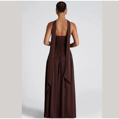 Butter Yellow Mesh Splicing Long Dress Elegant Strapless Split Backless Pleated Gowns For Women 2025 Lady Evening Party Gowns