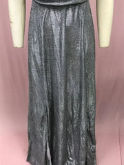 BKLD 2025 Evening Party Dress Sequin A-Line Strapless Sexy Fashion Solid Color Split Long Dresses Solid Color Women Clothing