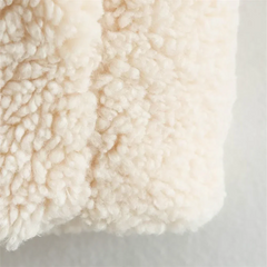 PB&ZA2023 Autumn and Winter New Women's Lamb Wool Short Cotton Coat Standing Collar Thickened Warm Bread Coat Cotton Coat