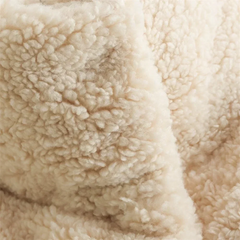 PB&ZA2023 Autumn and Winter New Women's Lamb Wool Short Cotton Coat Standing Collar Thickened Warm Bread Coat Cotton Coat