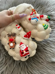 Funny DIY Bubble Slippers Furry House Slides for Chirstmas - Femstylo