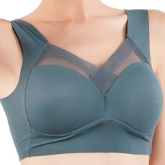 Women's Strappy Push Up Bra Seamless Padded Tops Casual Plus Size Soft Wireless Woman Bras XL-6XL Ice Silk Underwear