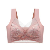 FallSweet Ice Silk Wireless Bra – Seamless Lace Bralette for Comfort