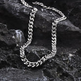 VNOX Cuban Chain Necklace - Stainless Steel 5/6/8mm - Unisex Waterproo