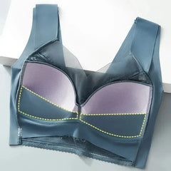 FallSweet 3PCS Lace Seamless Bra for Women Push Up Bra Ice Silk Bras No Steel Ring Bralette Brassiere Female Lingerie Underwear