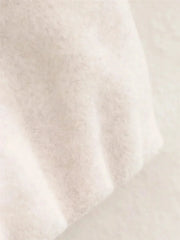 Ladies Fashion Autumn Winter Jacket Women Retro Round Neck Long Sleeve Elastic Hem Zipper Soft Bomber Jacket Women Coat Female