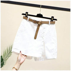 Casual Cotton Shorts Women's Summer Clothes New Versatile Fashion Thin A-word Pants Elastic Waist Skirt Pants Shorts for Women