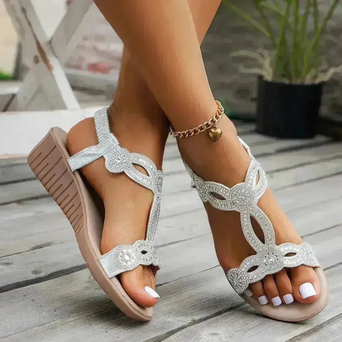 Summer New Designer Platform Sandals Women Fashion Casual Roman Shoes - Femstylo