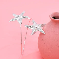 New Fashion Golden Alloy 2 Starfish Arm Bracelet for Women Summer Beach \Dance Party Cuff Bracelets Jewlery Accessories Gifts