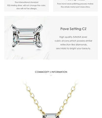 Modian Genuine 925 Sterling Silver Fashion Charm AAA Zirconia Pendant Necklace For Women Silver Female Necklaces Fine Jewelry