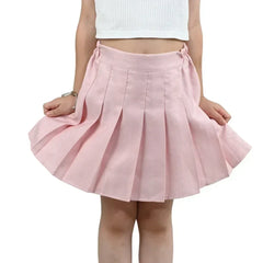 Summer Girl Pleated Skirt Children Summer Skirt Girls Mini Skirts Vintage Pleated Skirt 3-13Y Junior Girls Ruched Cullottes