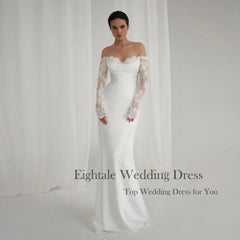 Bohemian Mermaid Wedding Dress - Custom Lace Off-Shoulder Gown | Femstylo