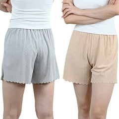 1pcs Women's Summer Thin Ice Silk Safety Pants Woman Shorts Female Loose L-7XL shorts plus Size Ice Silk Safe Pants Pajama