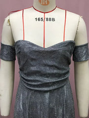 BKLD 2025 Evening Party Dress Sequin A-Line Strapless Sexy Fashion Solid Color Split Long Dresses Solid Color Women Clothing