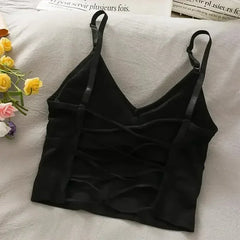 Womens Tops Sexy Tank Top Women Built in Bra Solid Color Camis for