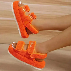 Casual Thick Bottom Women Sandals Blue/Orange/Black/Green - Femstylo
