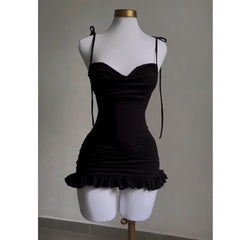 V Neck Backless Sundress | Sexy Lace Up Beach Dress -femstylo