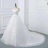 Wedding Dress 2024 New Sexy V-neck Ball Gown Princess Vintage Wedding Dresse Luxury Lace Wedding Gowns Plus Size Customized