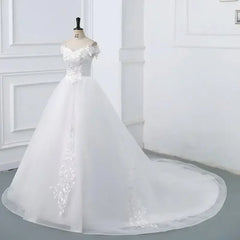 Wedding Dress 2024 New Sexy V-neck Ball Gown Princess Vintage Wedding Dresse Luxury Lace Wedding Gowns Plus Size Customized