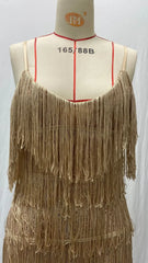 2024 Summer New Fashionable Framed Sequins Feather Patchwork Dress Colorful Amazon Direct Sales Women's Sleeveless Dress