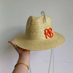 Straw summer hat French elegant ladies seaside travel sun hat Hepburn style wide brim hat 햇빛가리개 모자 모자