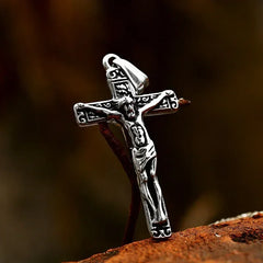 Beier 2022 New Creative Design Jesus Cross Pendant For Men Punk Hip Hop Skull Christian Jewelry Wholesale