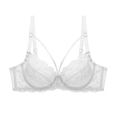 Logirlve Wholesale 3PCS Sexy Underwear Woman Lace Bras Hollow out Ultrathin Bra Women's lingerie Big Size Bra