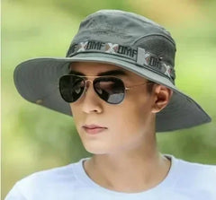 Hat Men's Outdoor Fishing Fisherman Hat Men's Large-brimmed Sun Hat Summer Sun Hat Youth Foldable Fishing Hat