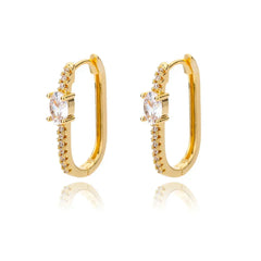 Circle Earrings For Women Vintage Punk Round Baroque Pearl Earrings Stainless Steel Circle Ear Clip Women Jewelry Gift Mujer