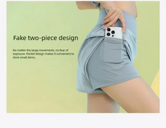 PHIGEER Yoga Shorts for Women Lightweight Gym Cycling Workout Shorts with Pocket Breathable Running Sweatpants Athletic Clothes