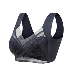 L-5XL Women Large Bra Push Up Ice Silk Seamless upper Bralette Lace Wireless Summer Bras Plus Size Top Lingerie Underwear 15019