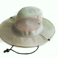 Summer Mesh Fishing Hat Outdoor Breathable Casual Cool Hat Mountaineering Sun Fisherman Hat (7 Colors)