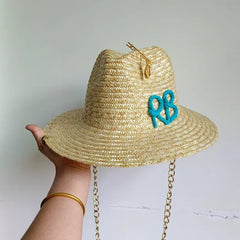 Straw summer hat French elegant ladies seaside travel sun hat Hepburn style wide brim hat 햇빛가리개 모자 모자