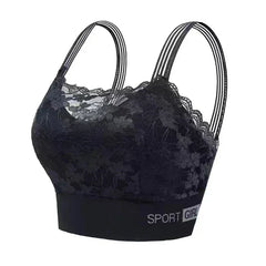 Sexy Lace Seamless Large Size Women's Bra Comfortable Breathable Sports Beauty Back Vest Sleep Gathered Wrapped Chest Tube Top