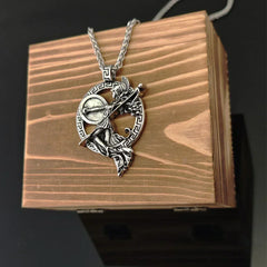 Ancient Greek Warrior Goddess Necklace – Mythological Silver Pendant